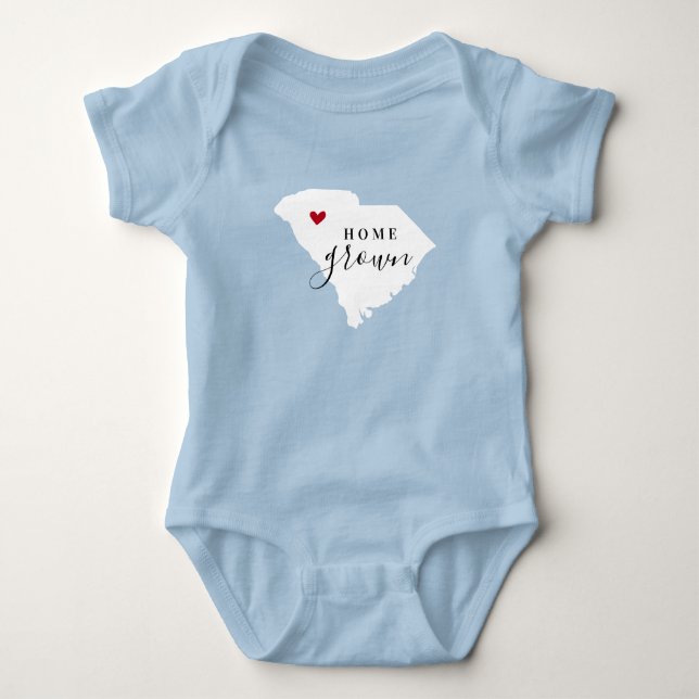 Body Para Bebé South Carolina Home Grown State Tee (Anverso)
