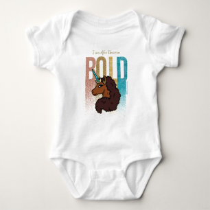 Body Para Bebé Soy Afro Unicornio   Diseño Glitter Audaz