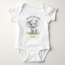 “Soy Amable Y Fuerte” Lindo Elefante Baby Shower