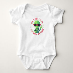 Body Para Bebé Soy demasiado genial para este planeta