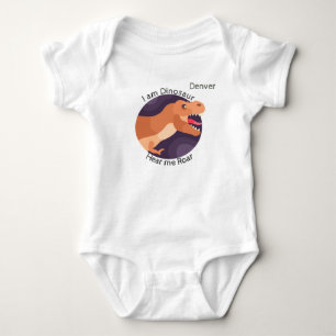 Body Para Bebé "Soy Dinosaurio Escúchame Rugir" Personalizado