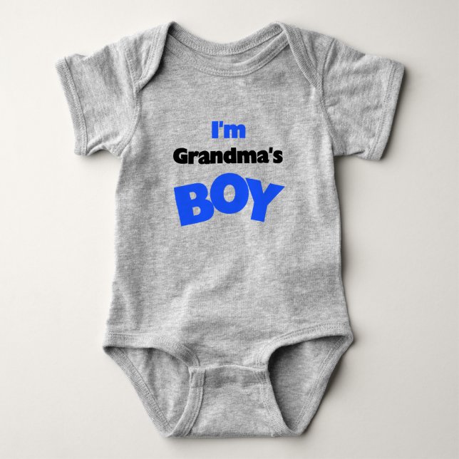 Body Para Bebé Soy el chico de la abuela (Anverso)