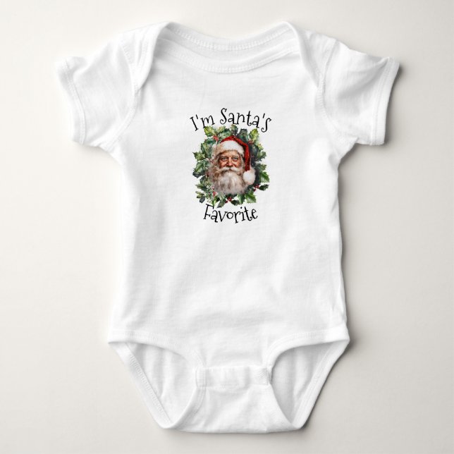 Body Para Bebé "Soy el favorito de Santa" (Anverso)