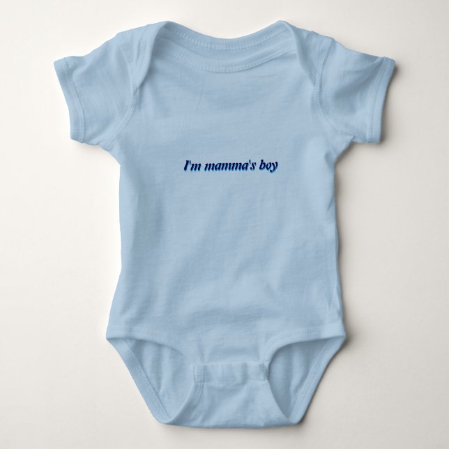 Body Para Bebé Soy el traje de bebé de mamma (Anverso)