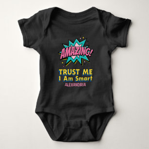 Body Para Bebé Soy Inteligente Increíble Confía En Mí Personaliza
