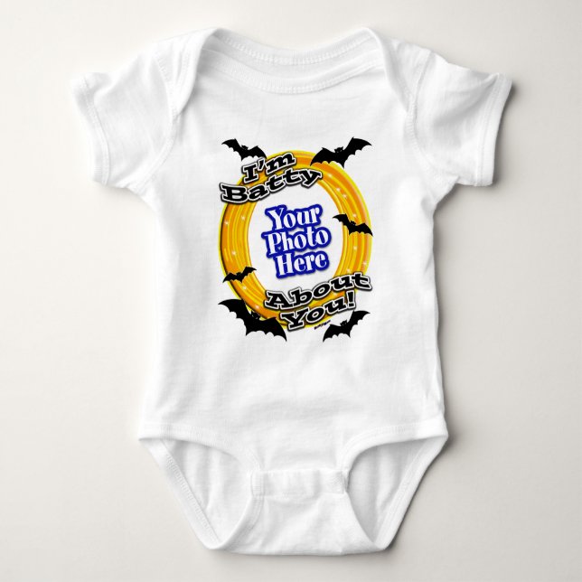 Body Para Bebé Soy malo contigo. Foto de Sasuy Bats White (Anverso)