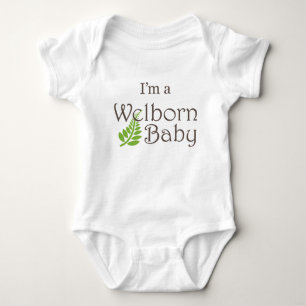 Body Para Bebé "Soy mono del bebé de Welborn de un bebé del beb