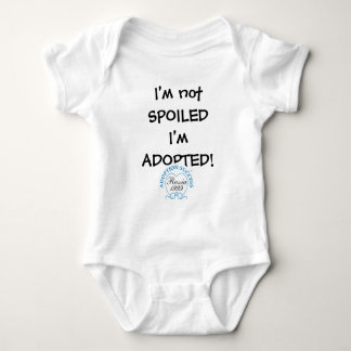 Body Para Bebé ¡Soy no estropeado yo me adopto! plantilla