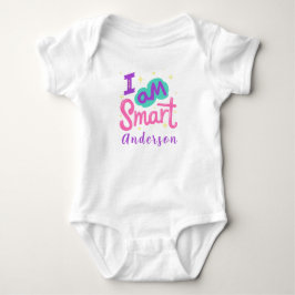Body Para Bebé Soy Nombre Personalizado Inteligente Lindo