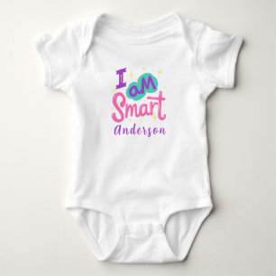 Body Para Bebé Soy Nombre Personalizado Inteligente Lindo