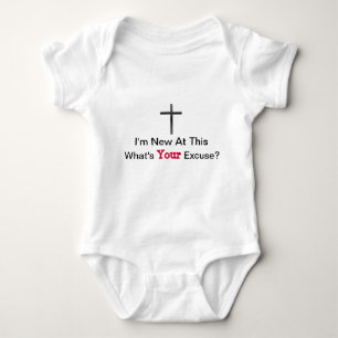 Body Para Bebé Soy nuevo en esta camiseta cruzada del bebé
