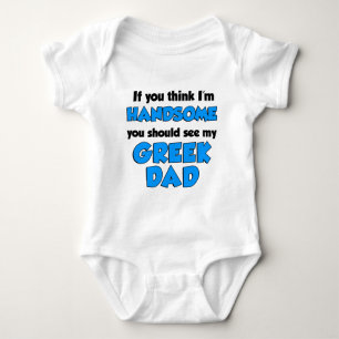 Body Para Bebé Soy papá griego hermoso