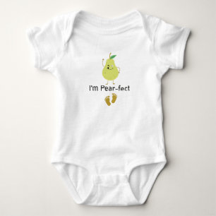 Body Para Bebé Soy Pear-fect, Baby Fruit Gift Funny Cute Baby