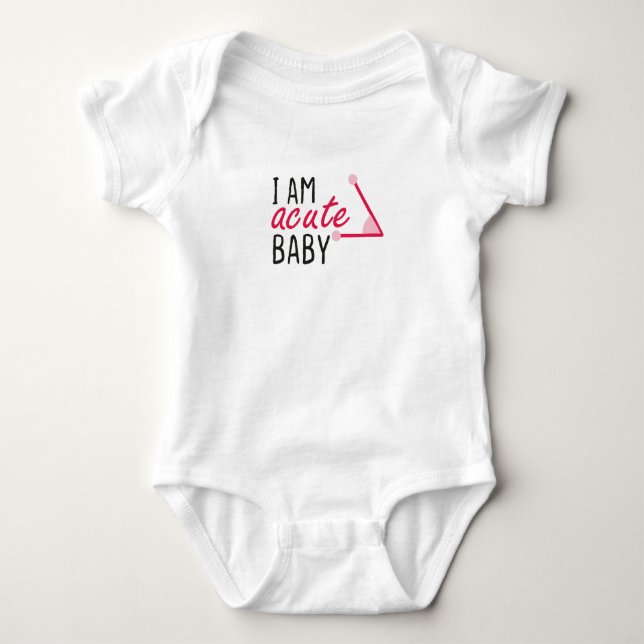 Body Para Bebé Soy Rosa Bebé Agudo, Math Baby, Regalo de Nueva Ma (Anverso)