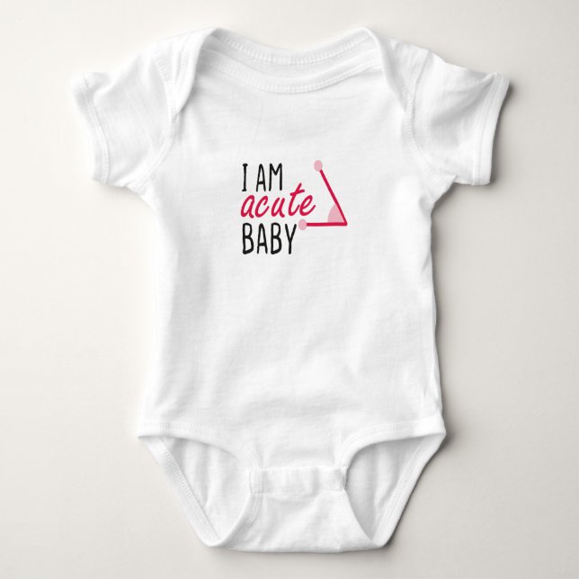 Body Para Bebé Soy Rosa Bebé Agudo, Math Baby, Regalo para Nueva  (Anverso)