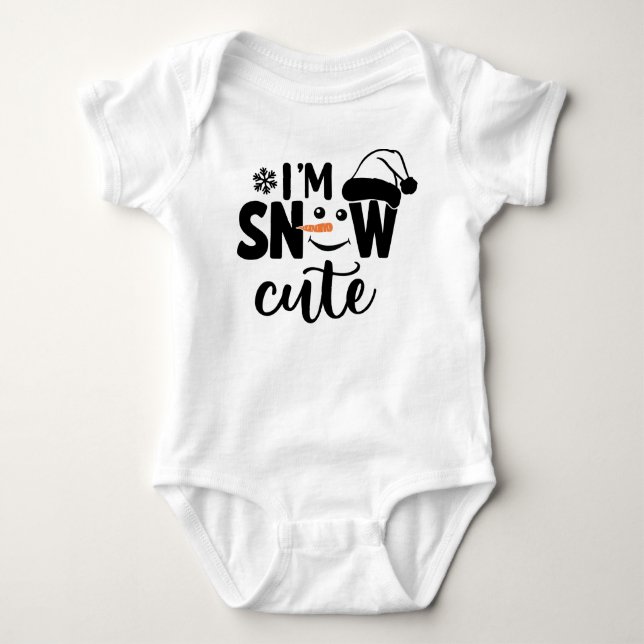Body Para Bebé Soy Snow Cute (Anverso)
