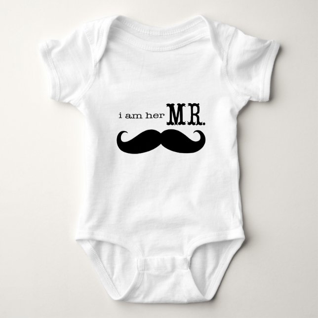 Body Para Bebé Soy su Sr. Mustache Grooms Gifts (Anverso)