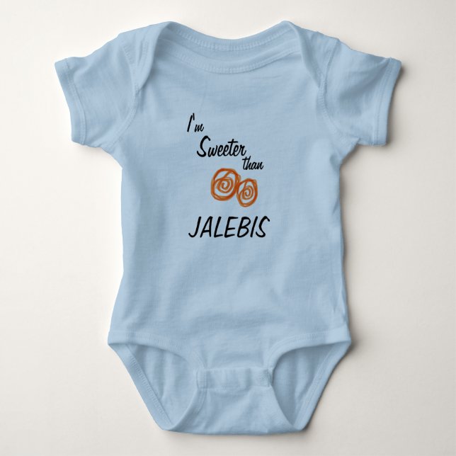 Body Para Bebé Soy Sweeter y Jalebi (Anverso)