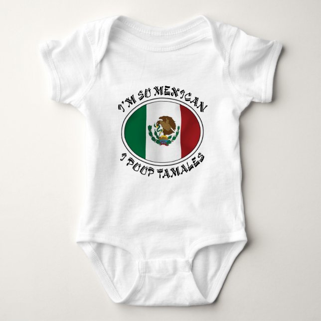 Body Para Bebé Soy tamales tan mexicanos del impulso de I (Anverso)