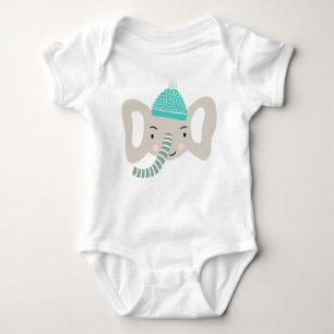 BODY PARA BEBÉ SOY TAN CUIDADO   FUNNY WINTER ELEPHANT   SCANDI