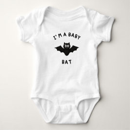 Body Para Bebé Soy un Baby Bat | Funny Halloween Baby Bodysuit