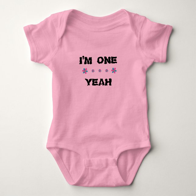 Body Para Bebé Soy Un Bodysuit De Bebé Niña Rosa (Anverso)