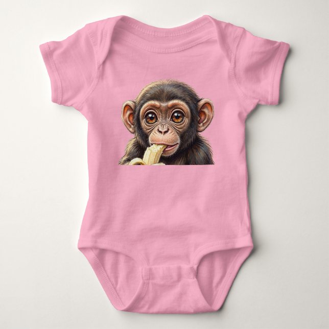 Body Para Bebé ¡Soy un chimpancé travieso! (Anverso)
