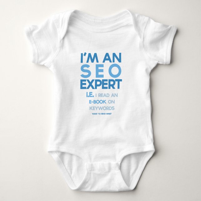 Body Para Bebé "Soy un experto de SEO" divertido (Anverso)