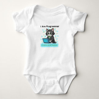 Body Para Bebé Soy un gato programador caprichoso desarrollador g