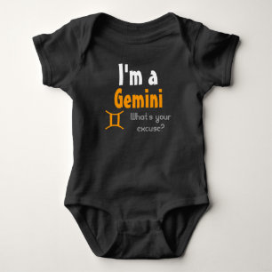 Body Para Bebé Soy un Gemini ¿Cuál es tu excusa?