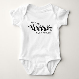 Body Para Bebé Soy un guerrero no una princesa Baby Shirt