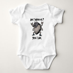 Body Para Bebé ¿Soy un malvado Personalizado Metalizado?