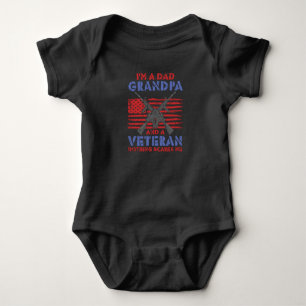 Body Para Bebé Soy un papá, abuelo y veterano - Héroe veterano