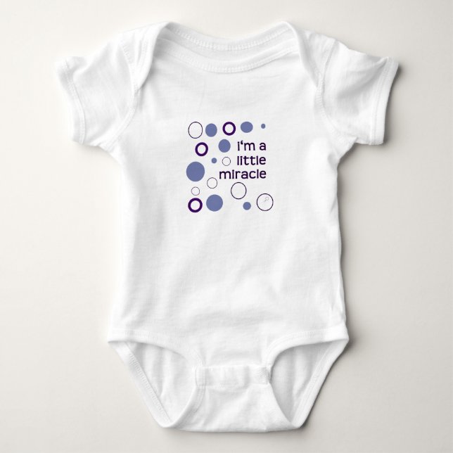 Body Para Bebé Soy un pequeño bebé del milagro IVF (Anverso)