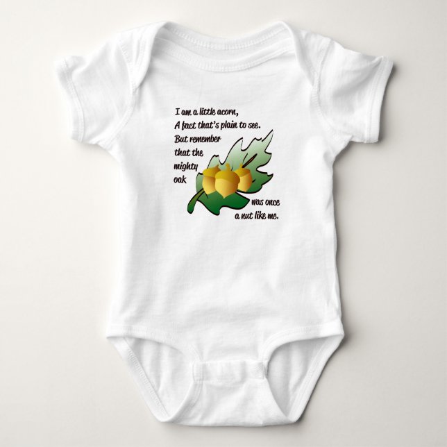 Body Para Bebé "Soy un poema de bellota" (Anverso)
