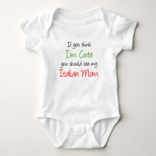 Body Para Bebé Soy una dulce mamá italiana