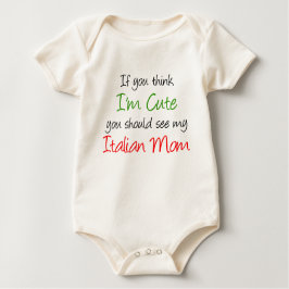 Body Para Bebé Soy una dulce mamá italiana