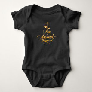 Body Para Bebé Soy una oración respondida Bodysuit cristiano pa