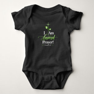 Body Para Bebé Soy una oración respondida   Bodysuit cristiano pa