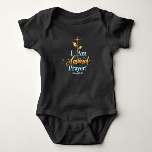Body Para Bebé Soy una oración respondida Bodysuit cristiano pa