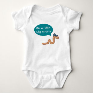 Body Para Bebé Soy una pequeña camiseta bebé de gusanos malabares