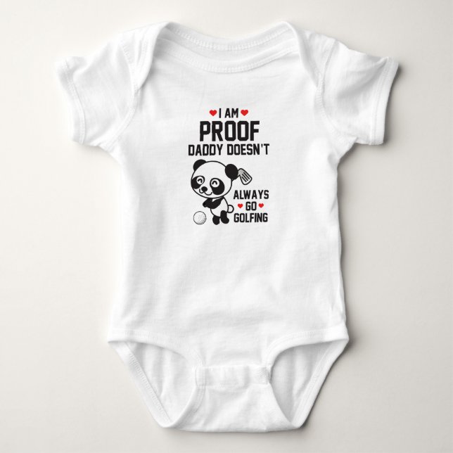 Body Para Bebé Soy una prueba de que papá no siempre va a jugar g (Anverso)