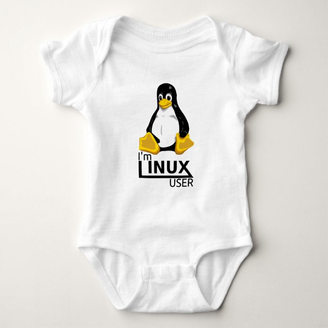 Body Para Bebé Soy usuario de Linux (Anverso)
