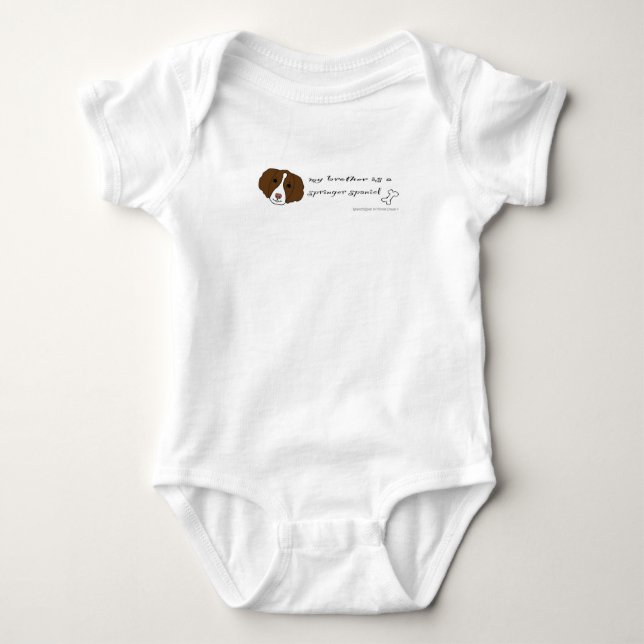 Body Para Bebé spaniel de Springer (Anverso)