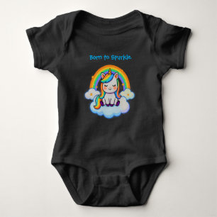 Body Para Bebé Sparkle - Camiseta de algodón de Unicornio