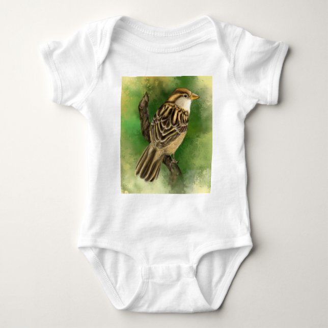 Body Para Bebé Sparrow Baby Bodysuit Hermoso Pequeño (Anverso)