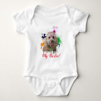 Body Para Bebé Splash Art Cute Cavapoo Perro Baby Bodysuit