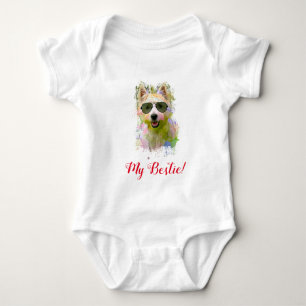 Body Para Bebé Splash Art Cute Westig Dog Baby Bodysuit