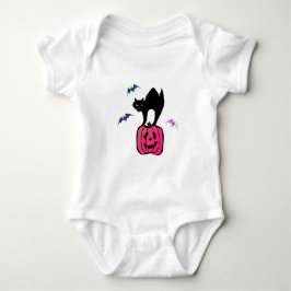 Body Para Bebé Spooky Cat Halloween Pumpkin Pop Art
