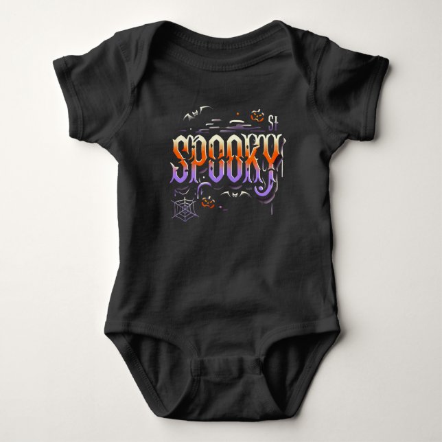 Body Para Bebé SPOOKY Halloween Bodysuit para su bebé (Anverso)